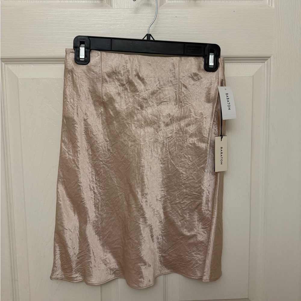 Aritzia Babaton Slip Mini Skirt in Denude